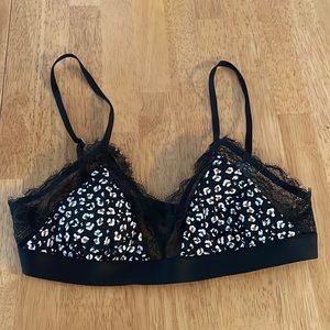Gilly Hicks Cheetah Black Bralette